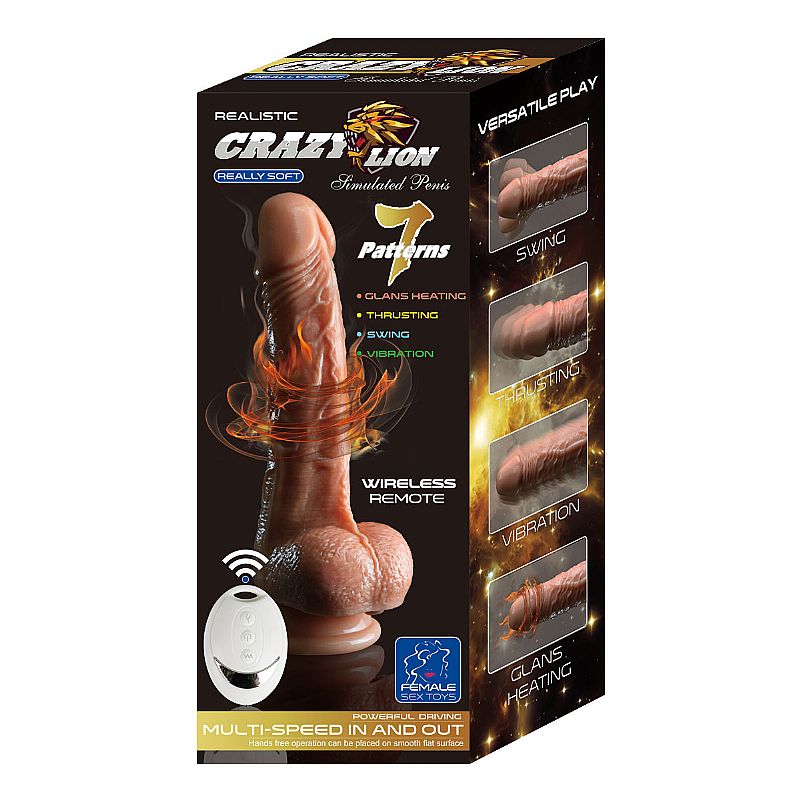 DILDO VIBRADOR CRAZY LION