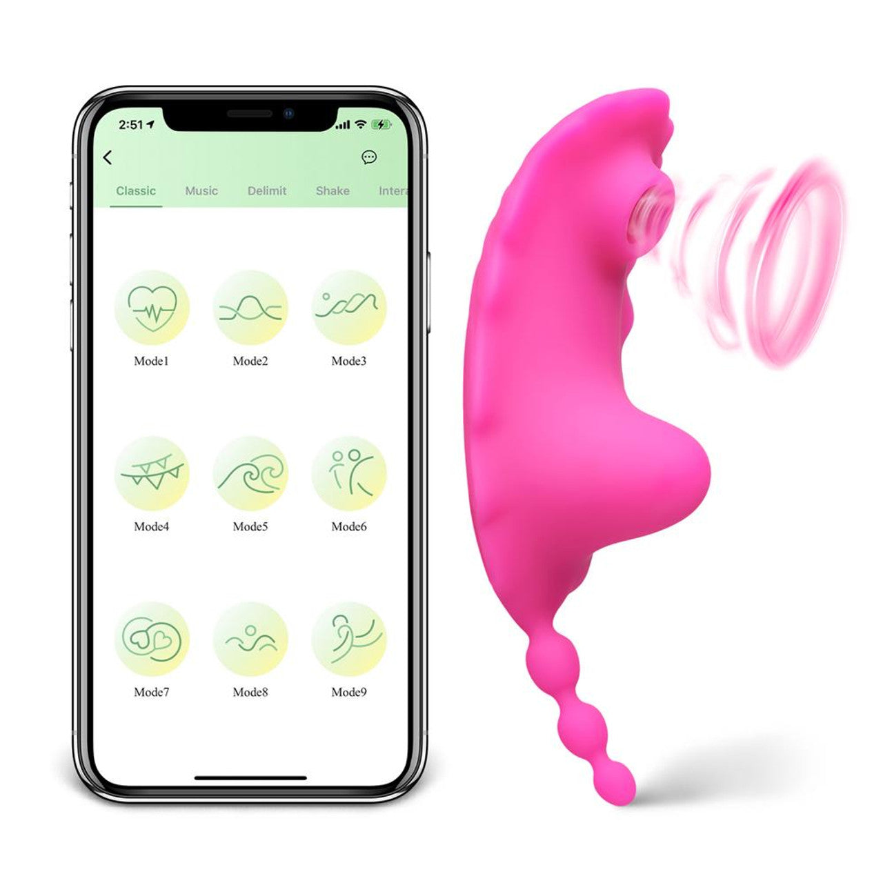 VIBRADOR PARA TANGA CON APP